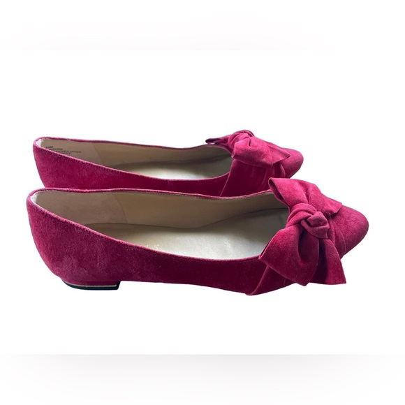 🔥Talbots Edison Bow Flats in Red Suede, Size 6.5 - Picture 5 of 10